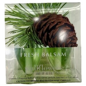 Bath & Body Works Wallflower Refill Fresh Balsam Slatkin Ltd Ed 1 box Rare NIB